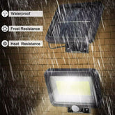 Outdoor garden wall light with PIR motion sensor